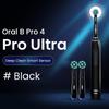 Электрическая зубная щетка Oral B Pro Ultra Ultra 4 Датчик давления 48 800 ходов/мин Таймер на 2 минуты Напоминание на 30 с 4 режима 3 насадки щетки