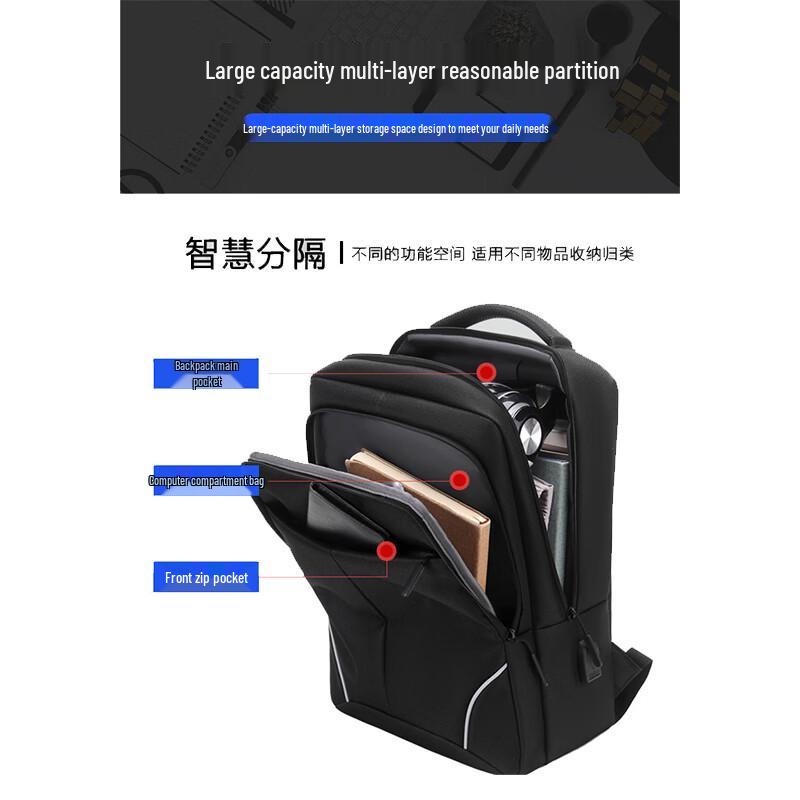 Мужской бизнес-рюкзак для ноутбука Lingjing 16 дюймов