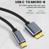 Внешний жесткий диск, кабель для быстрой синхронизации данных, соединительный кабель для передачи данных на диск, кабель типа C - Micro B