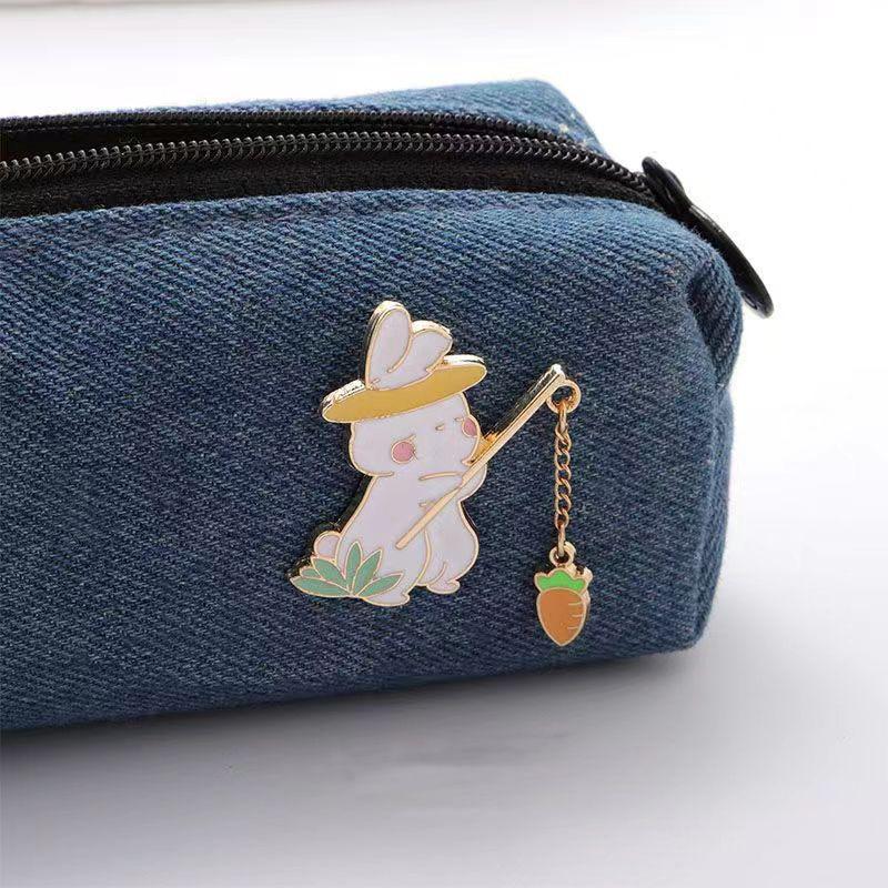 Kawaii значки с изображением котенка для рыбалки, цельнометаллические броши с мультяшным котом, украшения для одежды, школьная сумка, булавки для косметички
