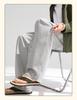 Men's Wide Leg Casual Pants with Linen