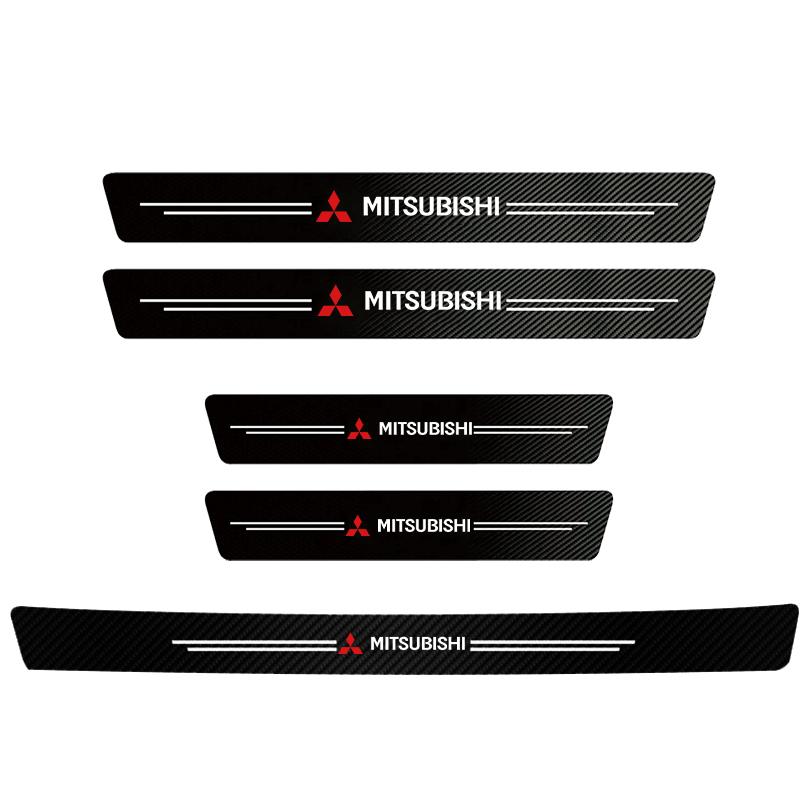 5/4 /1 шт. Наклейки на пороги дверей автомобиля Аксессуар для Mitsubishi Eclipse Lancer Outlander Pajero ASX Colt L200 Lancer Star