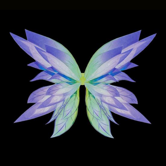 Очаровательные светящиеся крылья бабочки, светящийся костюм феи, подарок для косплея, универсальное светящееся крыло для девочек