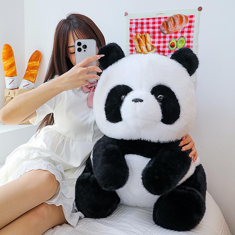 Simulation Panda Doll Sichuan Big Red Panda Zoo Plush Toy Doll Children'S Souvenir Gift