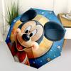 1pc Mickey Mouse Folding Umbrella, Automatic Folding. It Has Eight Sturdy Ribs, Making It Convenient for Outdoor Use yy0729007