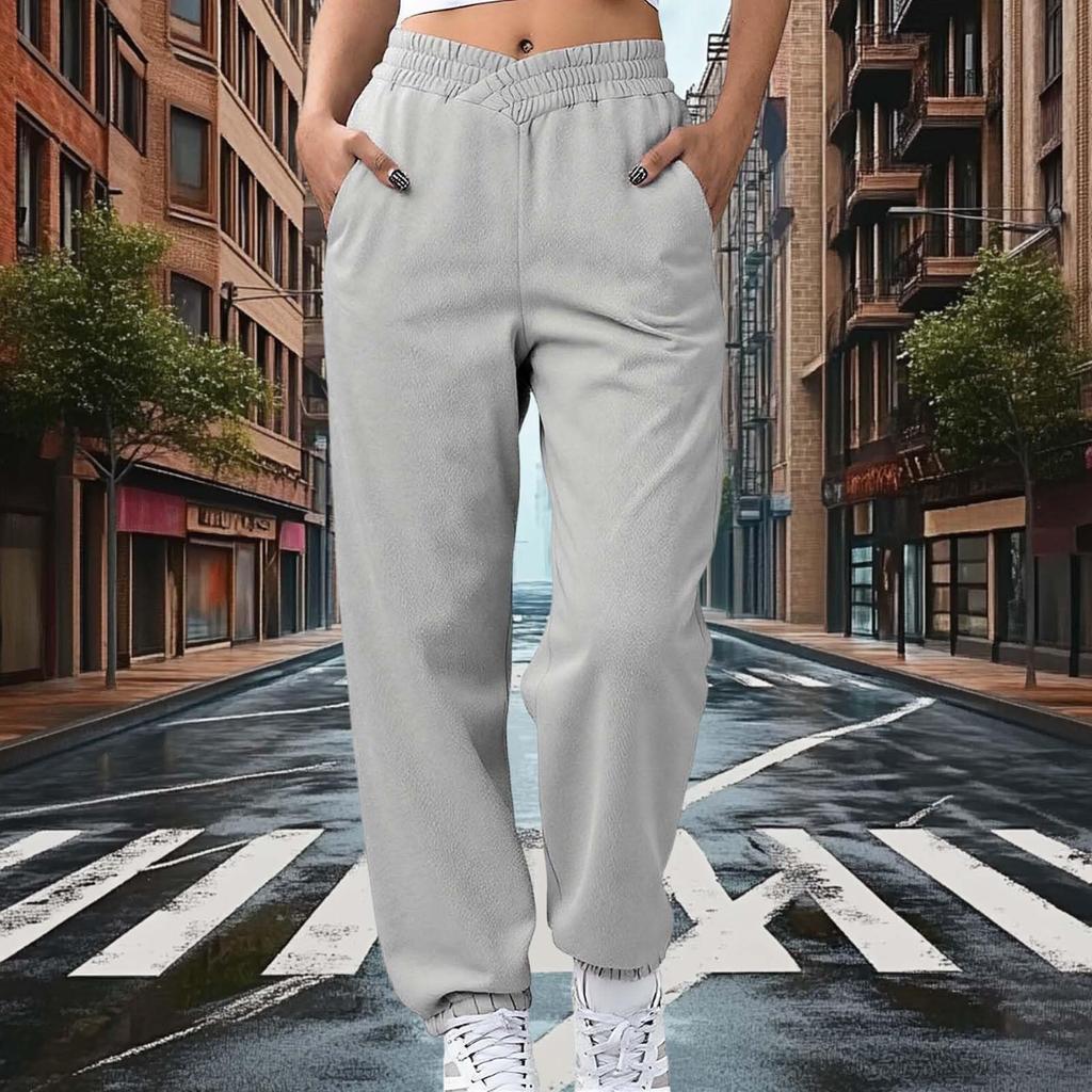 Sweatpants Women Pants With Pockets Fleece Lined Joggers Loose Jogger Pants