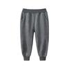Winter Boys And Girls  Solid Color Sports Pants Long Pants