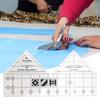 Quilting Ruler 60/90 Degrees Patchwork Sewing Ruler Template Stencil Guide DIY Sewing Craft Projects Fabric Cutting Clothing Design Ruler
