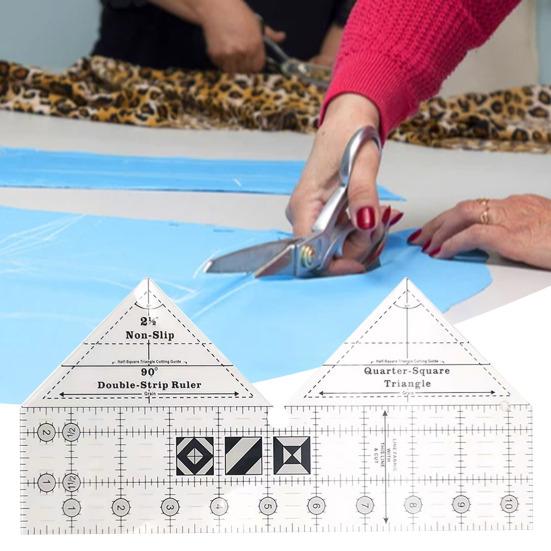 Линейка для квилтинга 60/90 градусов, шаблон линейки для лоскутного шитья, руководство по трафарету, проекты для рукоделия, ткань