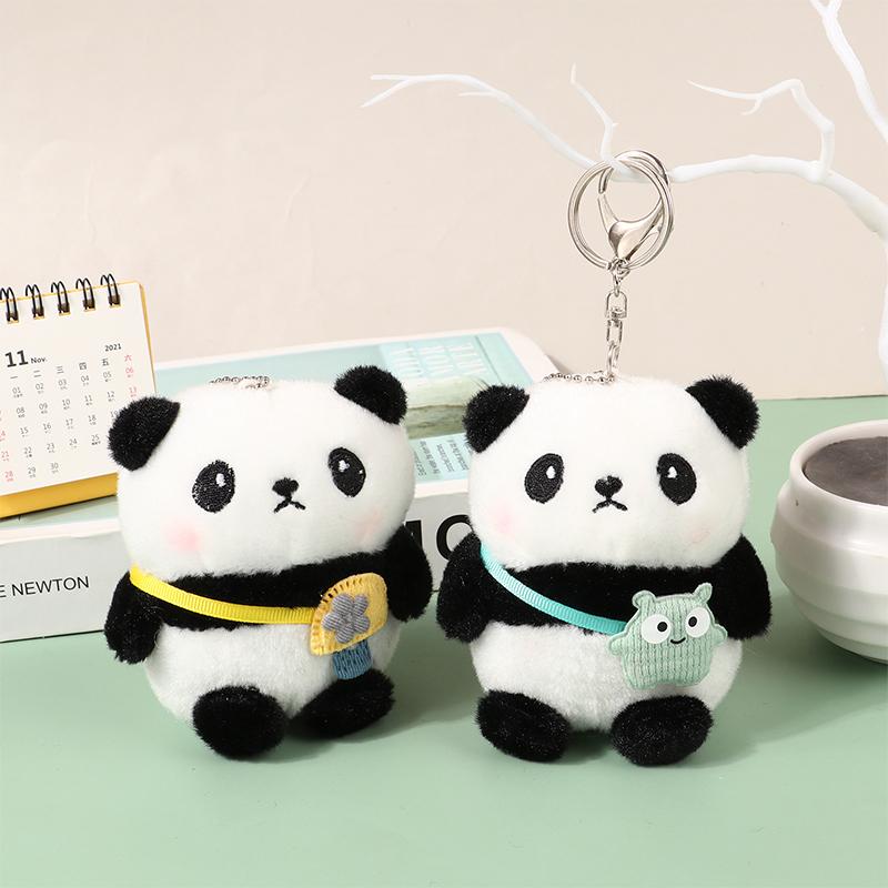 Kawaii плюшевая игрушка панда брелок милый плюшевый брелок в виде животного рюкзак кулон брелки игрушки подарок на день рождения для детей
