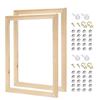 PATIKIL 14x11 дюймов Натяжитель для холста, набор из 2 частей, разборный деревянный каркас для DIY (Художественный аксессуар для масляных картин, постеров, фотографий и рисования по номерам