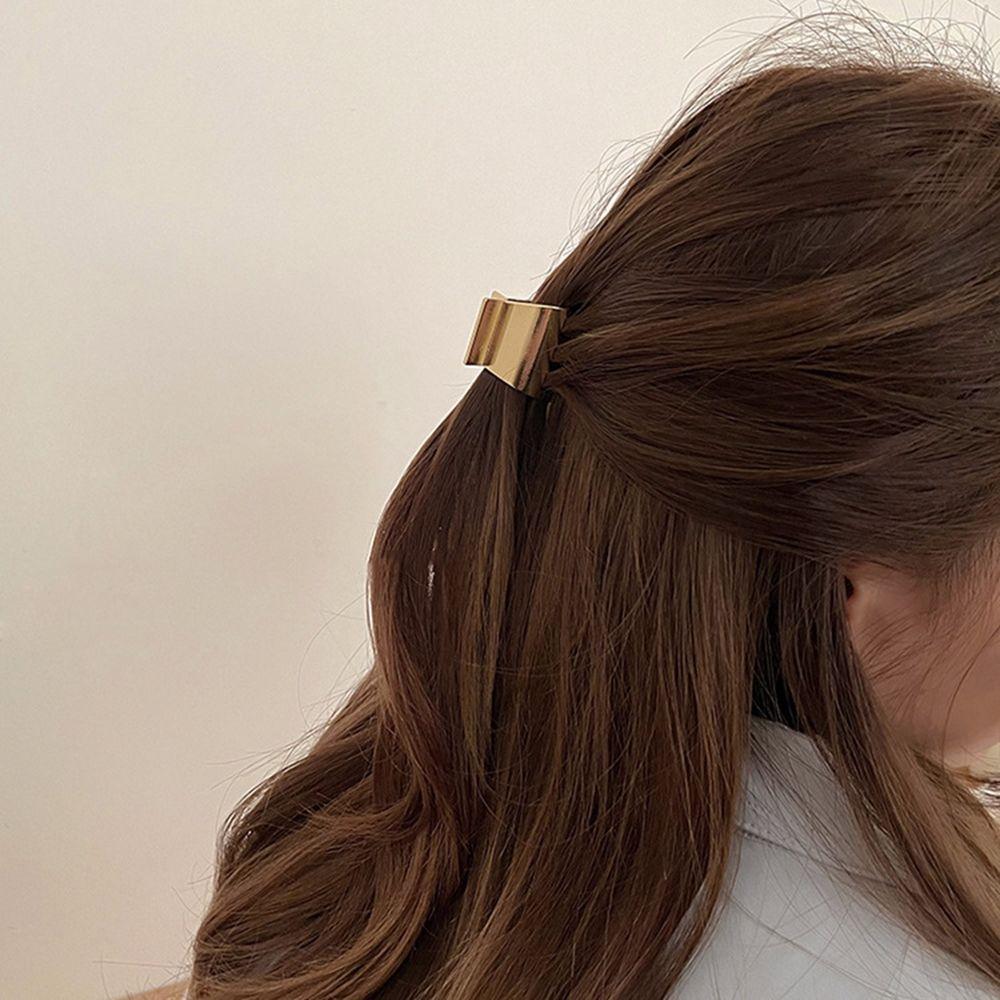 Temperament Korean Zinc Zinc Alloy All-match Girls Hair Accessories Hair Clip Grasping Clip Metal Hair Claw