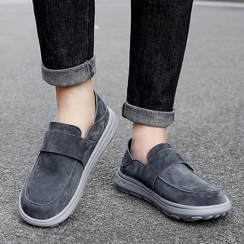 38-47 Мужская повседневная обувь Новые низкие туфли из свиной кожи первого слоя большого размера для мужчин Персонализированные ленивые туфли для мужчин