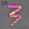 Fashion Color Printing Long Silk Scarf Women Ribbon Neckerchief Print 4cm Thin Narrow Scarves Bag Hair Band Ribbon Headscarve