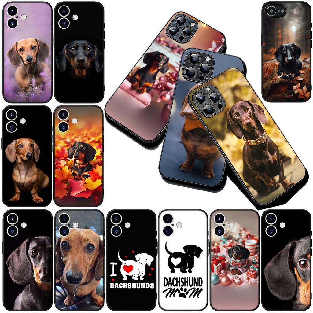 Cover for Samsung Galaxy S24 S25 S23 FE Ultra Plus S7 Edge S25+ S23+ A56 5G Casing Silicone Phone Case Wallpaper Dachshund Dog