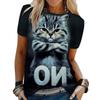 Новая летняя удобная мягкая повседневная футболка с принтом, универсальная, модная, легкая, с коротким рукавом и круглым вырезом