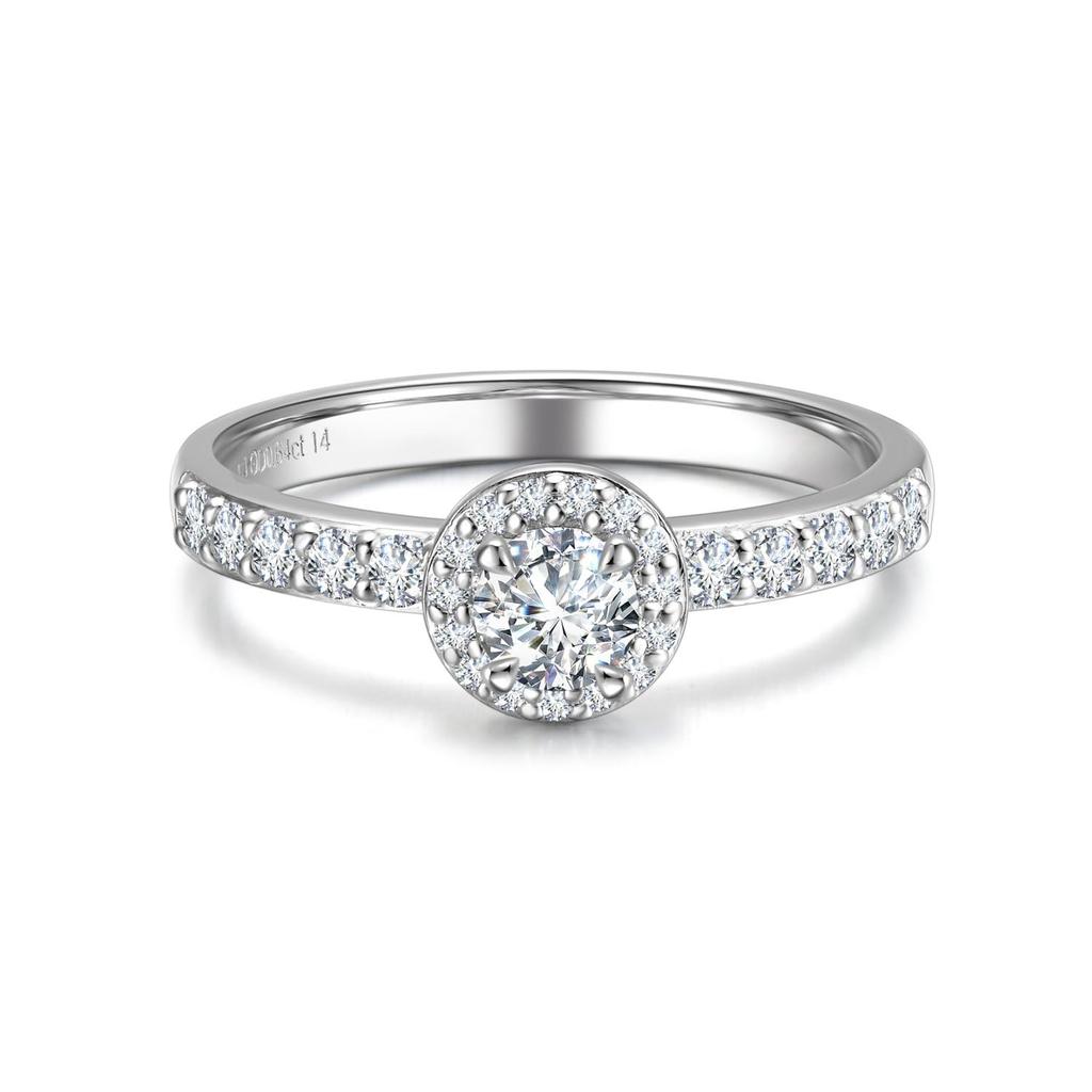 AGVANA Series Proposal Engagement Ring with Size 12 26 Wedding Perfect for Everyday White Day Christmas Gift Wrapping Included "halo" Women's Ring,