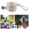 No Rust Flagpole Rotating Ring With Grommets Flag Pole Mounting Rings Durable Flag Pole Ring  Lawn