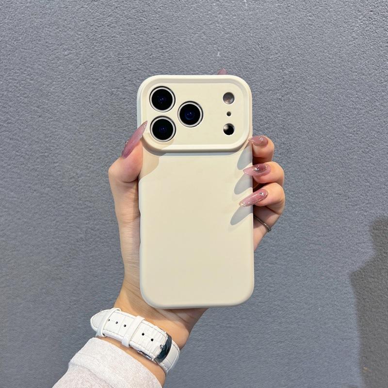 Жидкий силикон подходит для чехла на мобильный телефон iPhone17 Pro, простое ощущение кожи, всесторонний противоударный защитный чехол для Apple 16 Pro.