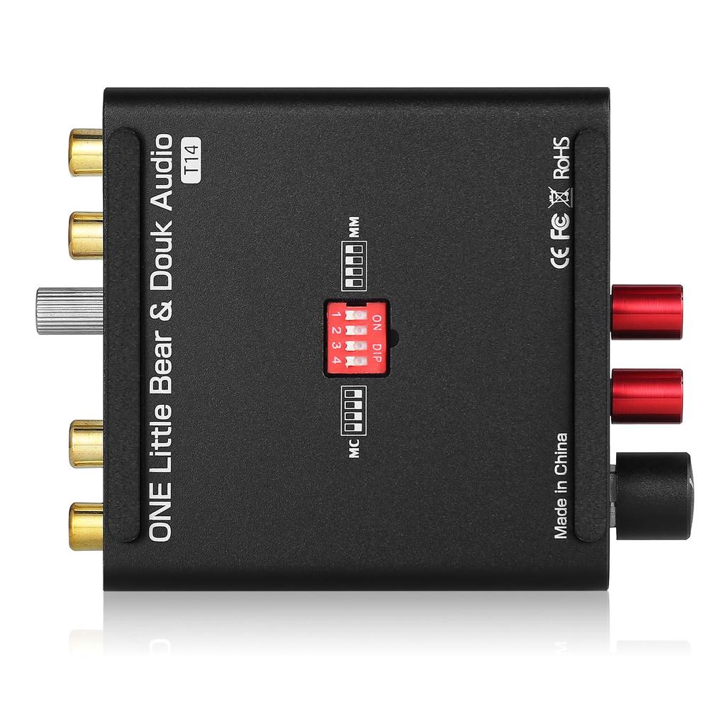 Nobsound T14 EQ Mini Phono проигрыватель пластинок RIAA предусилитель усилитель для наушников мини-размера высокопроизводительный выход для наушников Phenostage совместимый с винилом