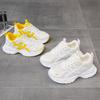 Кожаный тренд жареные уличные дышащие полые кроссовки папы женщины 2025 новый летний милый крутой толстоподошвенный сетчатый универсальный спортивный обувь