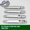 For Toyota Corolla Axio Altis 2008-2013 New Chrome Car Door Handle Cover Trim Car Styling Car Accessories Overlay