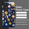 Закаленное Стекло Чехол для Телефона для Samsung Galaxy S25 Ultra S24 S23 Plus S22 S21 S20 FE A56 Роскошный Ретро Стиль Звезды Планета Y2K Чехол