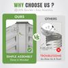 6x3x2 фута Оцинкованный приподнятый садовый бордюр Комплект Металлическая клумба для улицы для овощей Фруктов Трав Зелени Оливково-зеленый