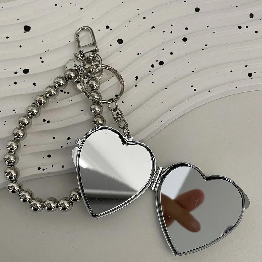 Metal with Shaped Mirror Bag Pendant Sweet Cool Trendy Fashion Pendant Bag Charm