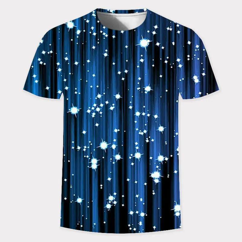 Летняя новинка 3D Gold Fashion Digital Harajuku Print с коротким рукавом и круглым вырезом для мужчин, повседневная футболка в стиле хип-хоп, мужские топы