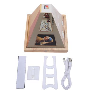Naked Eye 3D Vision Night Light Oak PC Classic Art Painting Rechargeable Decorative Wall