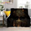 Tree of Life Nature Viking Yggdrasil Norse Soft Flannel Blankets,Throw Blanket Comfortable Blanket for Picnic Beds Home Bedroom