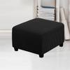 Jacquard Ottoman Stool Cover Furniture Protector Covers Stretch Square Removable Footstool Sofa Slipcovers Washable Chair Covers