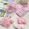 Kawaii Pink Clip Collection Cute Child Gilr Shape Hairpins  Hair Accessories Gift