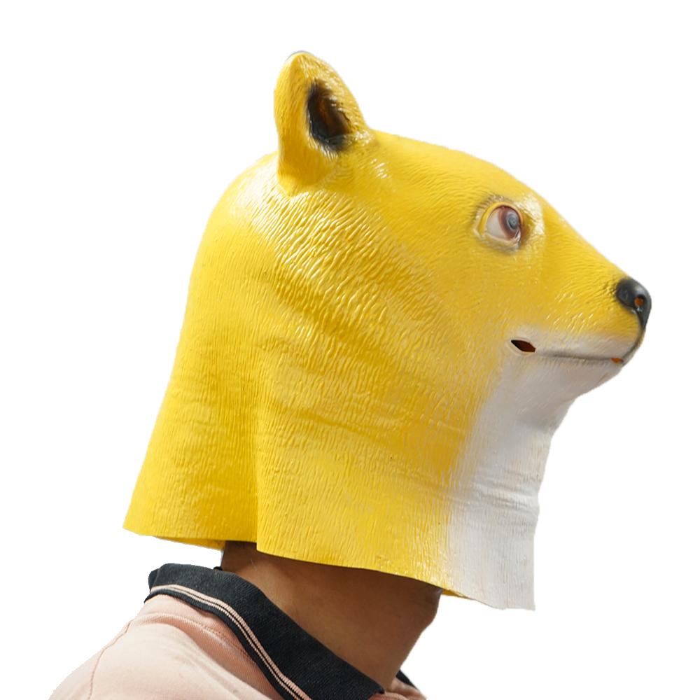 Сибирский хаски, маска для головы собаки, немецкая овчарка, костюм на Хэллоуин, аксессуары для косплея