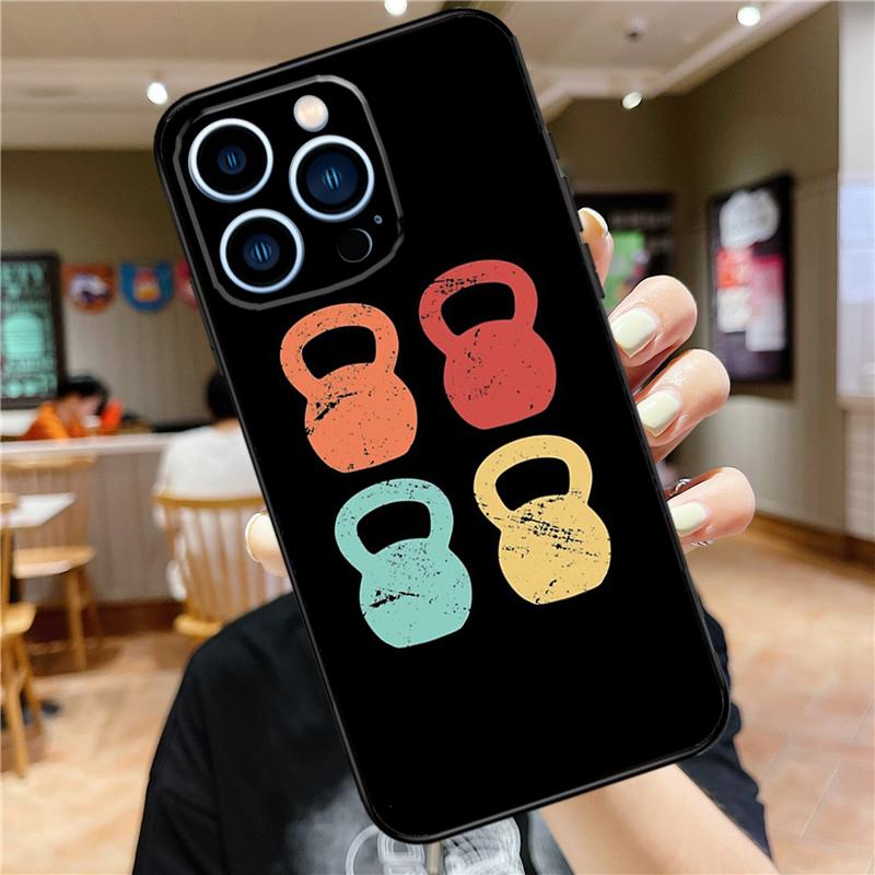 Фитнес-чехол для бодибилдинга и тренажерного зала для iPhone 17 16 15 13 12 11 14 Pro Max Mini Plus 16e 17 Air С бампером Защитная крышка Аксессуары