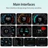 Vjoy  Updated V63 Plus OBD HUD GPS Speed Inclinometer G-meter 4 in 1 HUD Gauge Car Head Up Display Multi-Function Dashboard