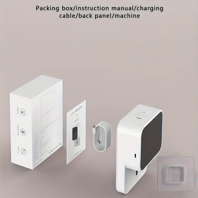 1шт бесконтактный настенный дозатор мыла для ванной комнаты - автоматический сенсорный контейнер для дезинфицирующего средства для рук, аксессуар для ванной комнаты