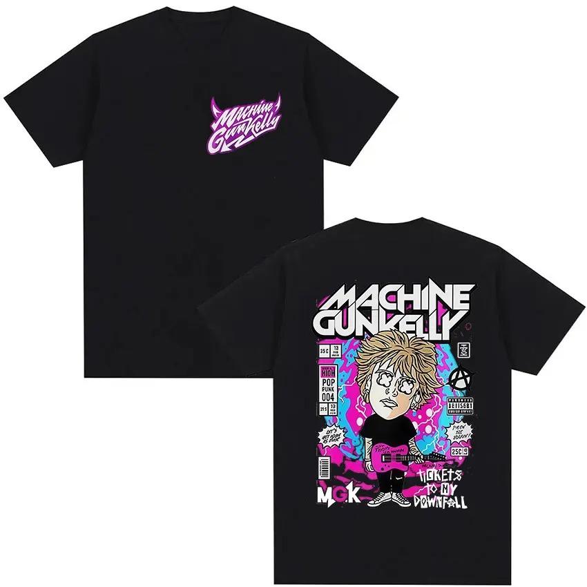 Rock Rap Machine Gun Kelly 2026 Tour Graphic TShirt Unisexs Vintage HighQuality Fashion TShirt Casual Loose Cotton TShirt