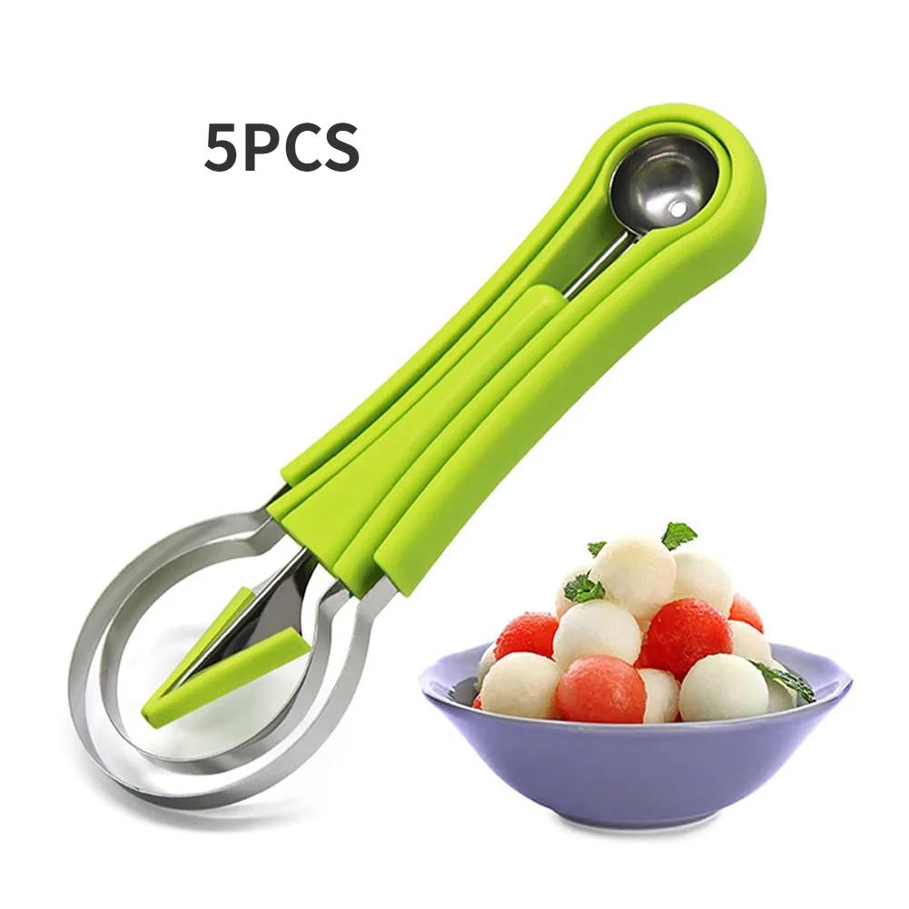 4 in 1 Melon Cutter Scoop Fruit Carving Fruit Cutter Dig Pulp Separator Kitchen Gadgets Acces 4