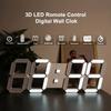 3D светодиодные цифровые часы, светящиеся модные настенные часы, многофункциональные креативные электронные часы с USB-разъемом, украшение для дома