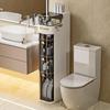 Upgraded 18CM Narrow Gap Side Cabinet for Living Room, Bathroom, or Toilet Storage.