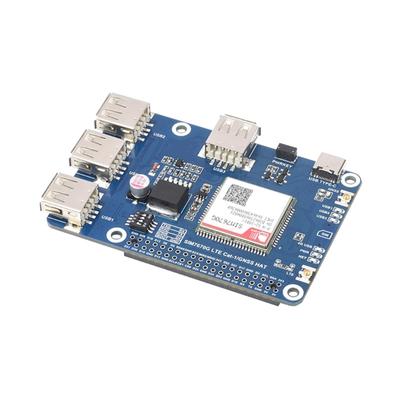 Cat-1/GNSS HAT для серии RPi 5 на базе модуля SIM7670G, глобальные несколько диапазонов 4G t-1 GNSS позиционирование 3X USB2.0