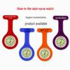 Custom Luminous Silicone Nurse Clip-on Watch with Printed Logo