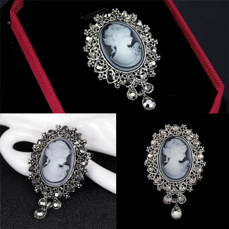 Винтажная камея в викторианском стиле свадебная вечеринка женская подвеска брошь булавка