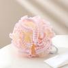Bath Loofah Soft Gentle Quick Lathering Solid Color Women Men Body Washing Exfoliating Scrubber Shower Sponge Mesh Ball Bathroom Supplies