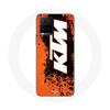Чехол для Vivo Y21s 2021 / Y21 2021 KTM Логотип белый оранжевый фон