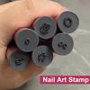 6Pcs Nail Art Stamp Pen Set Easy To Use DIY Gel Nail Pens for Beautiful Flower Patterns Nail Stamping Polish Printer Kit for Manicure