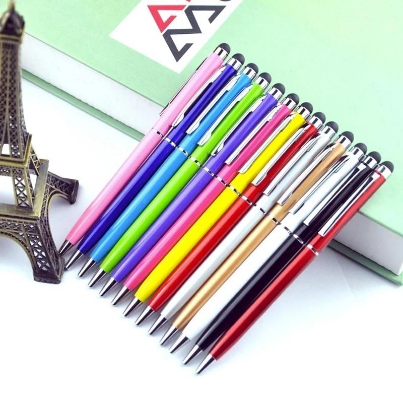 1 Pcs 2 in 1 Useful Design Tablet for Pad Smart Phone Touch Screen Stylus Pen+Ballpoint Pen Smartphone Touch Screen Stylus