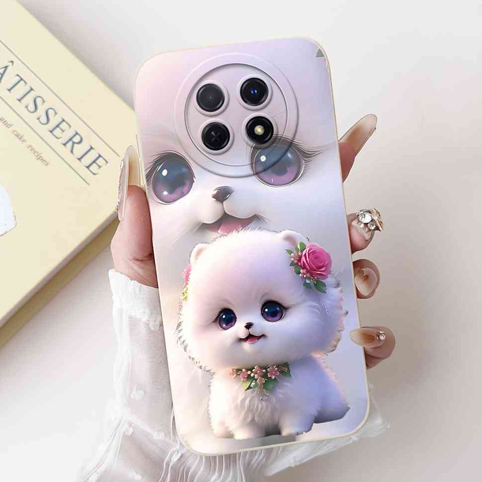 For Huawei nova Y91 Case STG-LX1 Cute Cartoon Rabbit Soft Silicone Cover For Huawei Enjoy 60X STG-AL00 6.95" Butterfly Shell